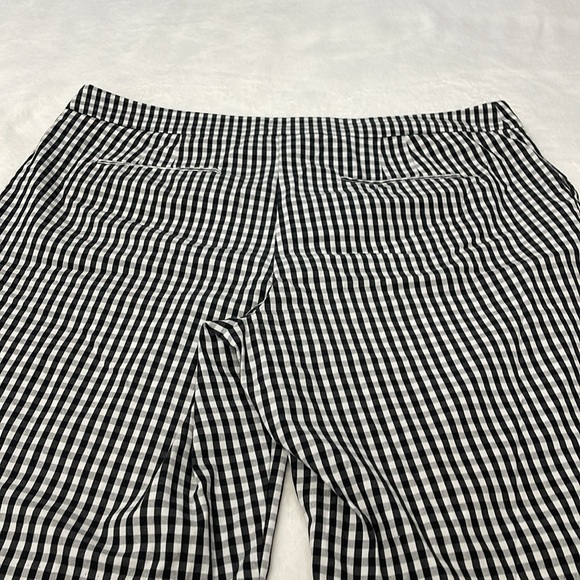 JONES NEW YORK STRETCH WOMENS SIZE 16 Black and White Checkered Shorts - Picture 6 of 6